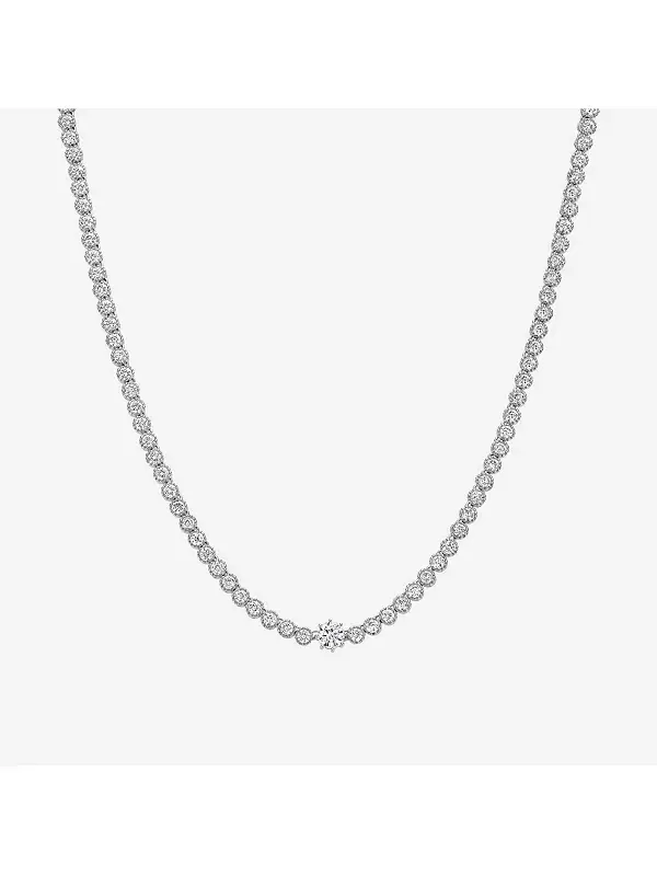 Теннисное ожерелье Celeste Bearfruit Jewelry — изображение 1 из 3, оттенок серебряный