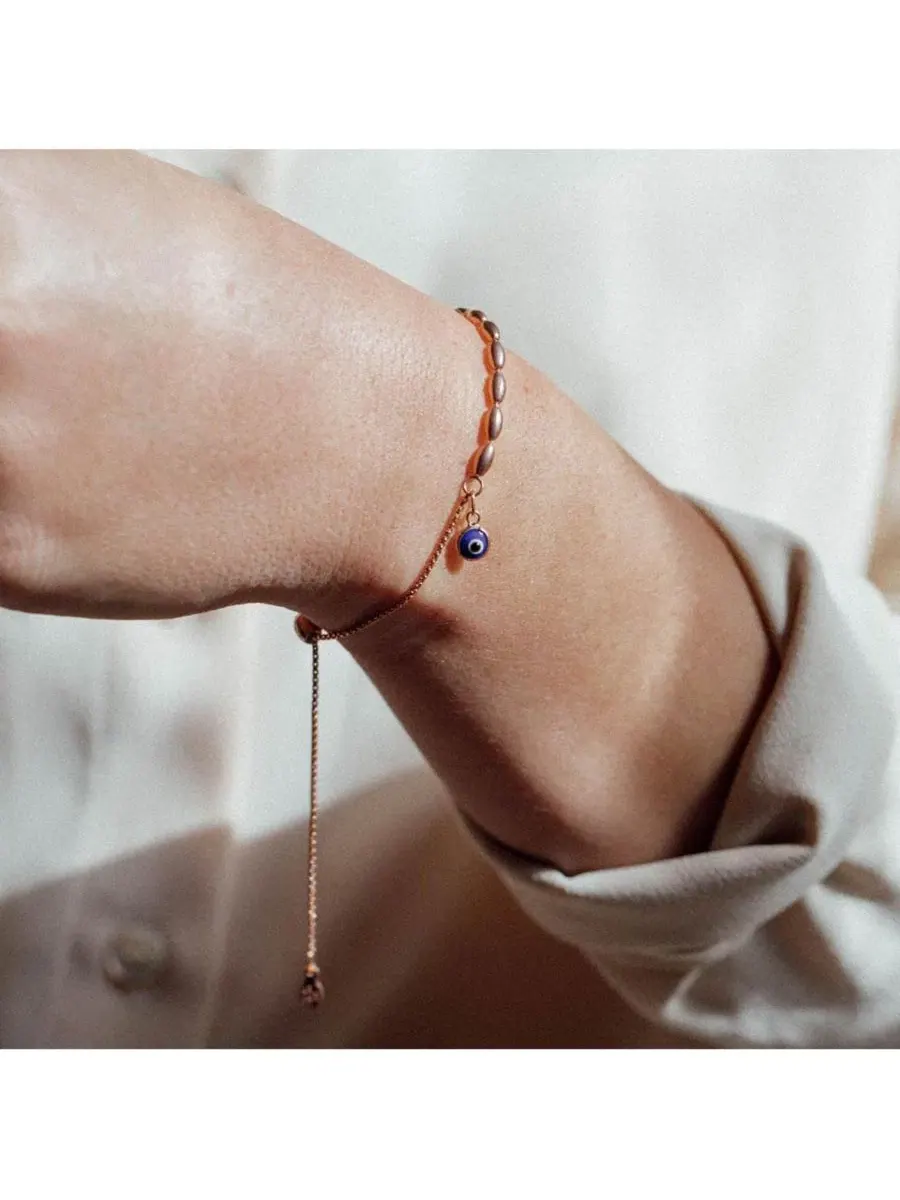 Браслет-цепочка с подвеской Evil Eye Alex and Ani — изображение 2 из 3, оттенок нет цвета