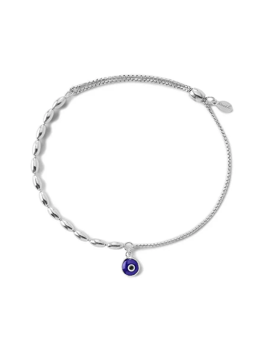 Браслет-цепочка с подвеской Evil Eye Alex and Ani — изображение 2 из 3, оттенок серебряный