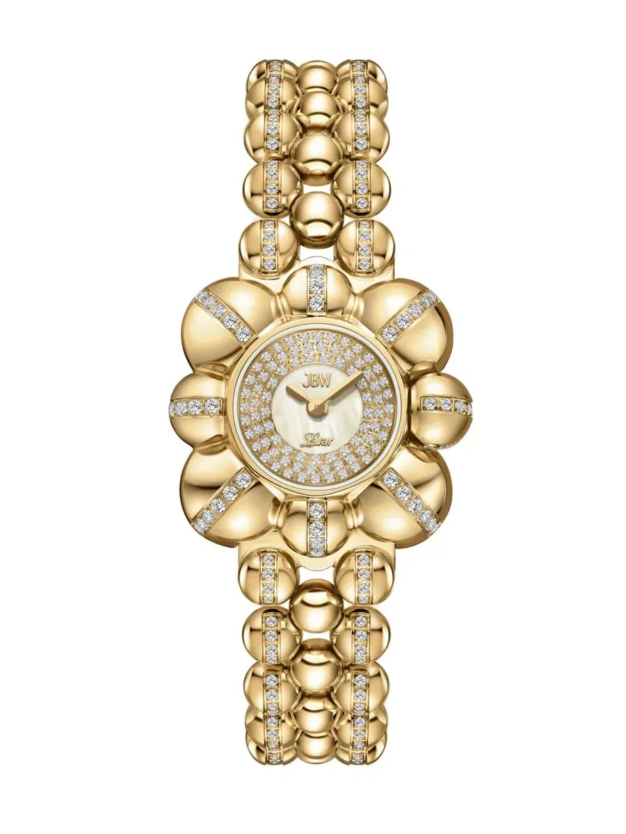 Женские часы Atmosphere Crystal Swiss Quartz 18k Gold-Plated Stainless Steel Jbw — изображение 1 из 6, оттенок золото