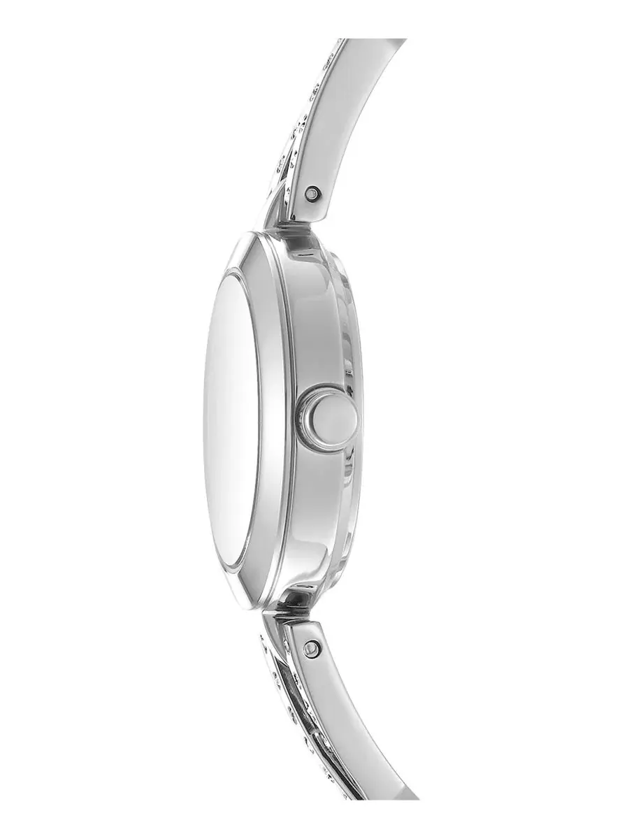 Женские часы Half Bangle Quartz Stainless Steel Watch 26мм DKNY — изображение 3 из 4, оттенок серебряный