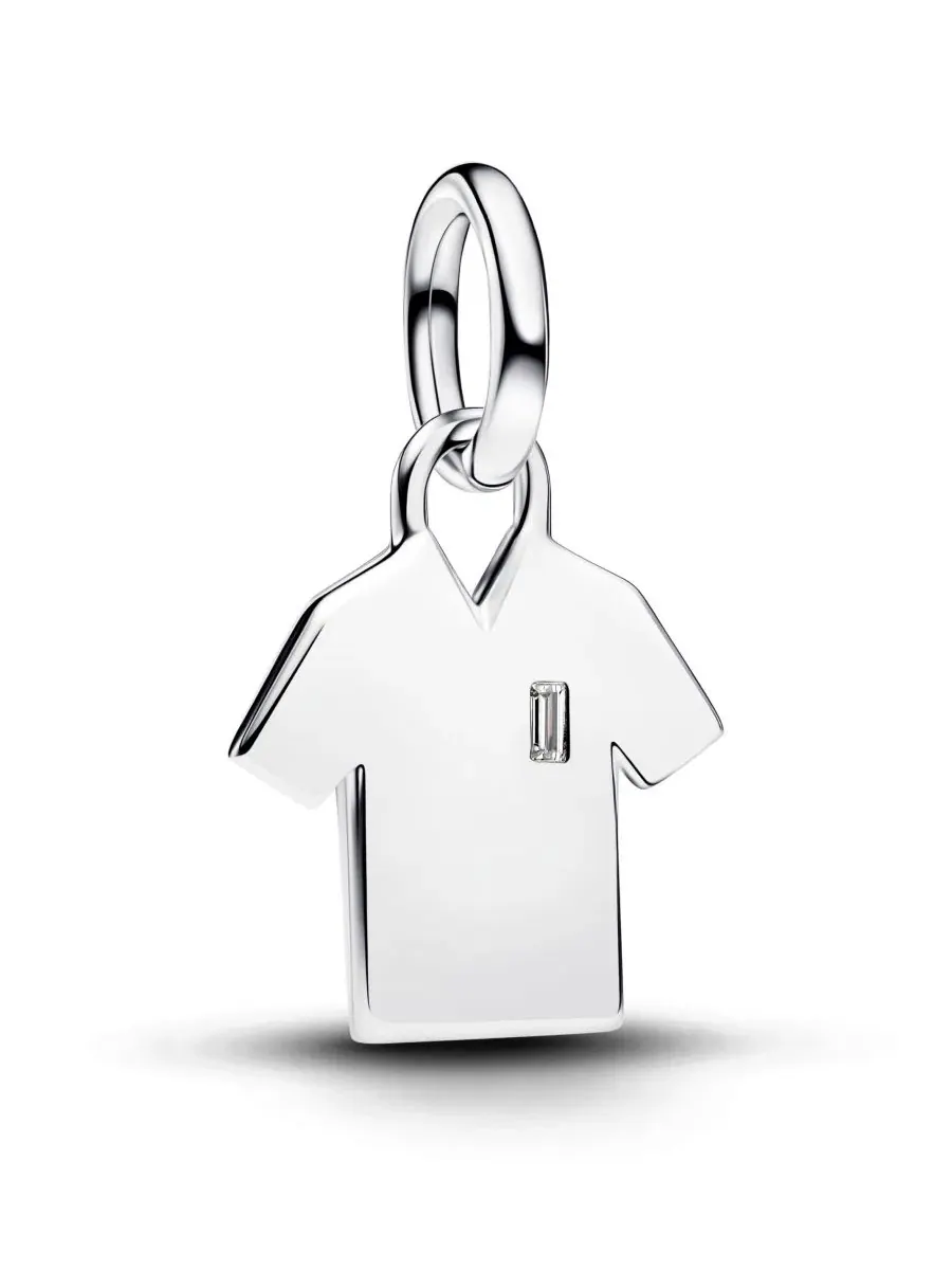 Подвеска-футболка с гравировкой Sterling Silver Pandora — изображение 1 из 4, оттенок серебристый