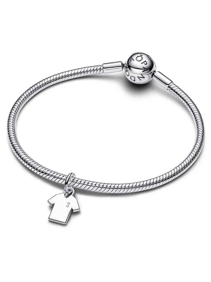 Подвеска-футболка с гравировкой Sterling Silver Pandora — изображение 3 из 4, оттенок серебристый
