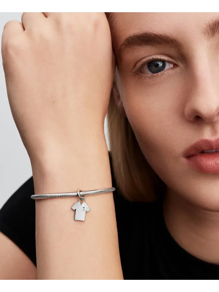 Подвеска-футболка с гравировкой Sterling Silver Pandora — изображение 4 из 4, оттенок серебристый