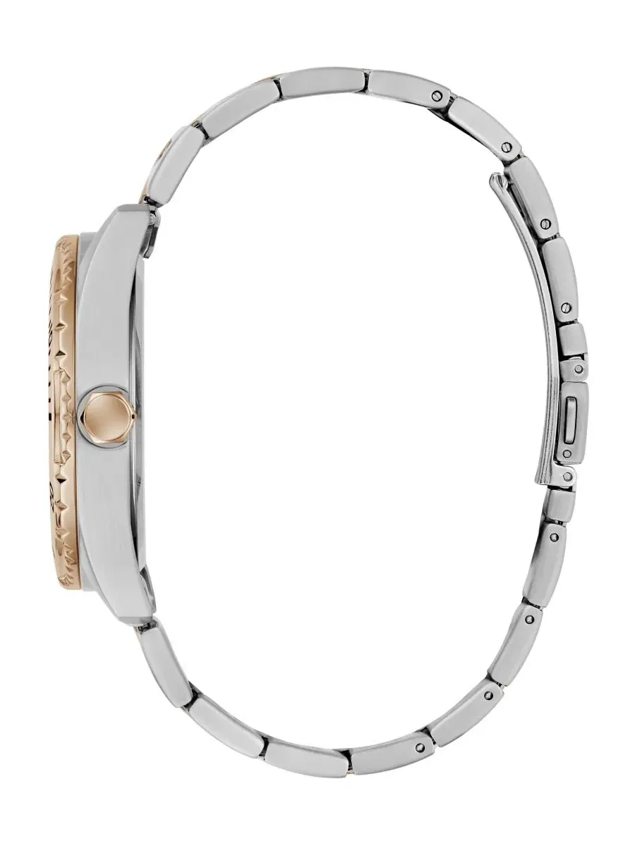 Мужские двухцветные многофункциональные часы, 43 мм Guess — изображение 3 из 5, оттенок розовый золотистый