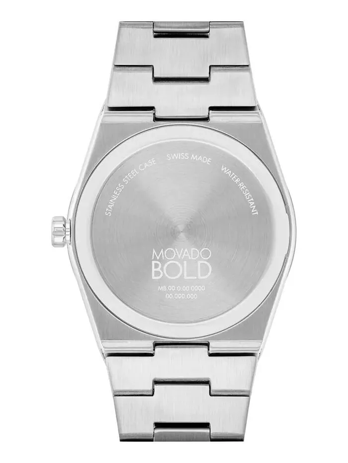 Мужские часы Quest швейцарские кварцевые из нержавеющей стали 40 мм Movado — изображение 3 из 3, оттенок серебристый