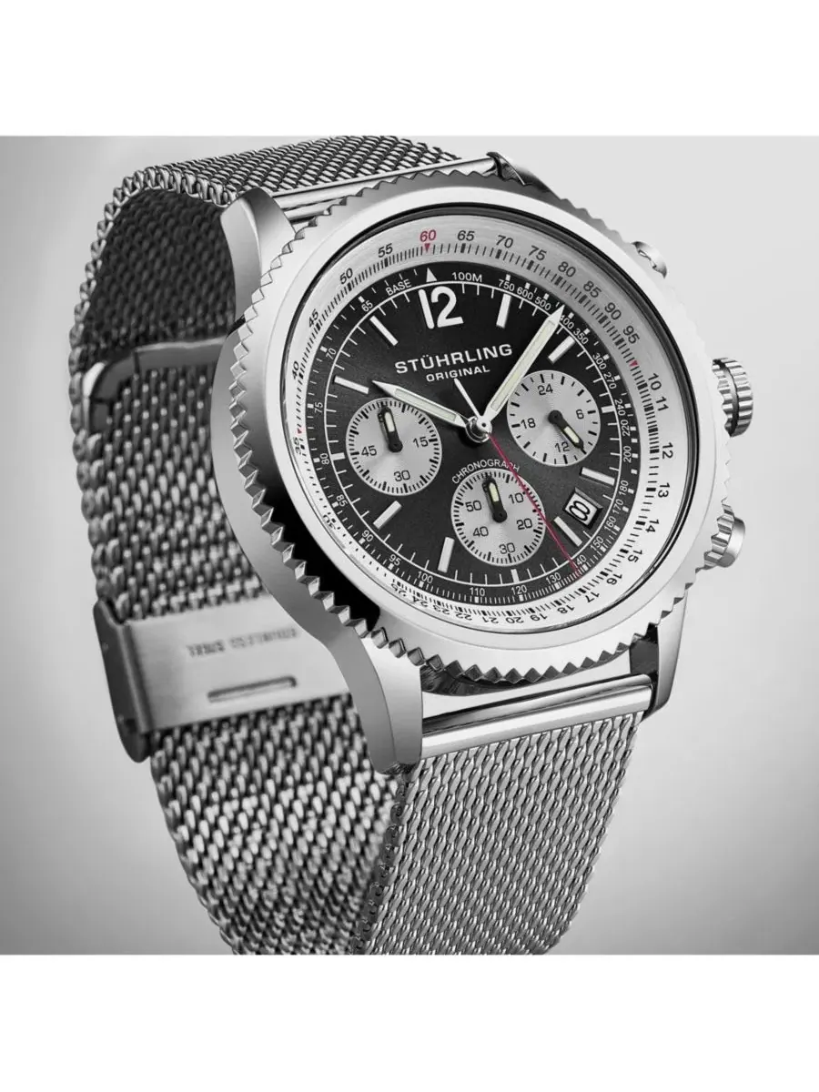 Хронограф Turbine 4015 Stuhrling — изображение 3 из 3, оттенок черный