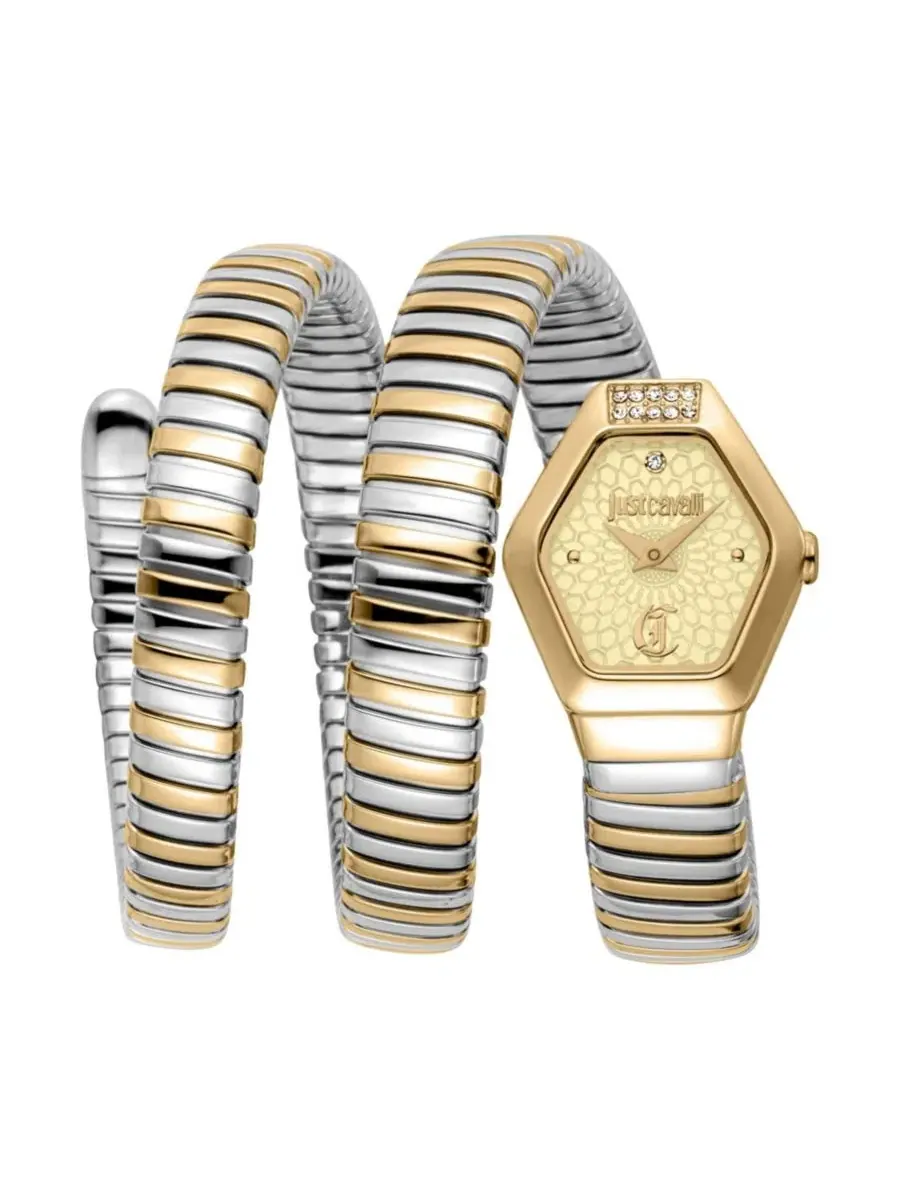 Женские часы Romina Quartz Just Cavalli — золотистый
