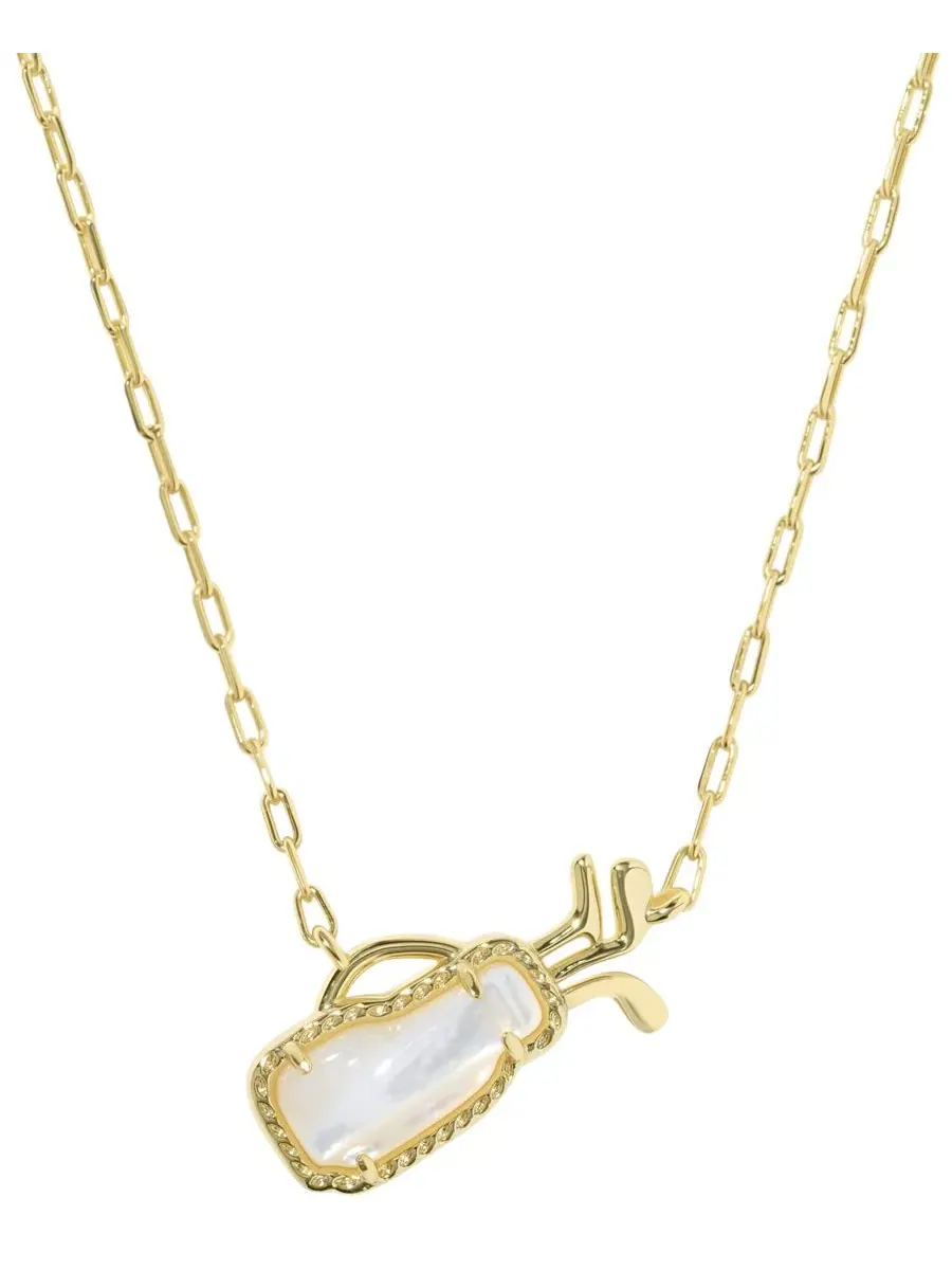 Подвеска-кулон с жемчугом 14k Gold-Plated Imitation Pearl Golf Short Pendant Necklace Kendra Scott — изображение 1 из 3