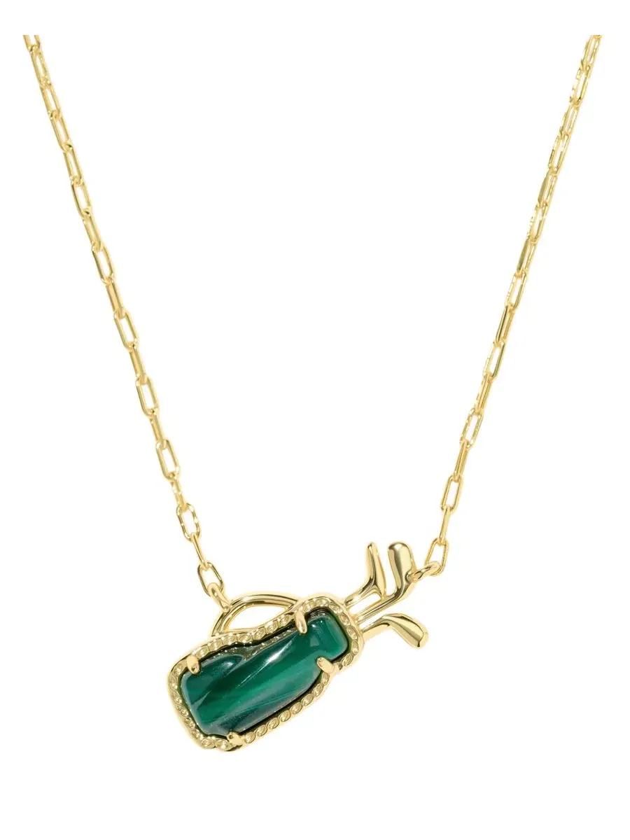 Подвеска с жемчугом и цепочкой 14k Gold-Plated Kendra Scott — изображение 1 из 4, оттенок зеленый