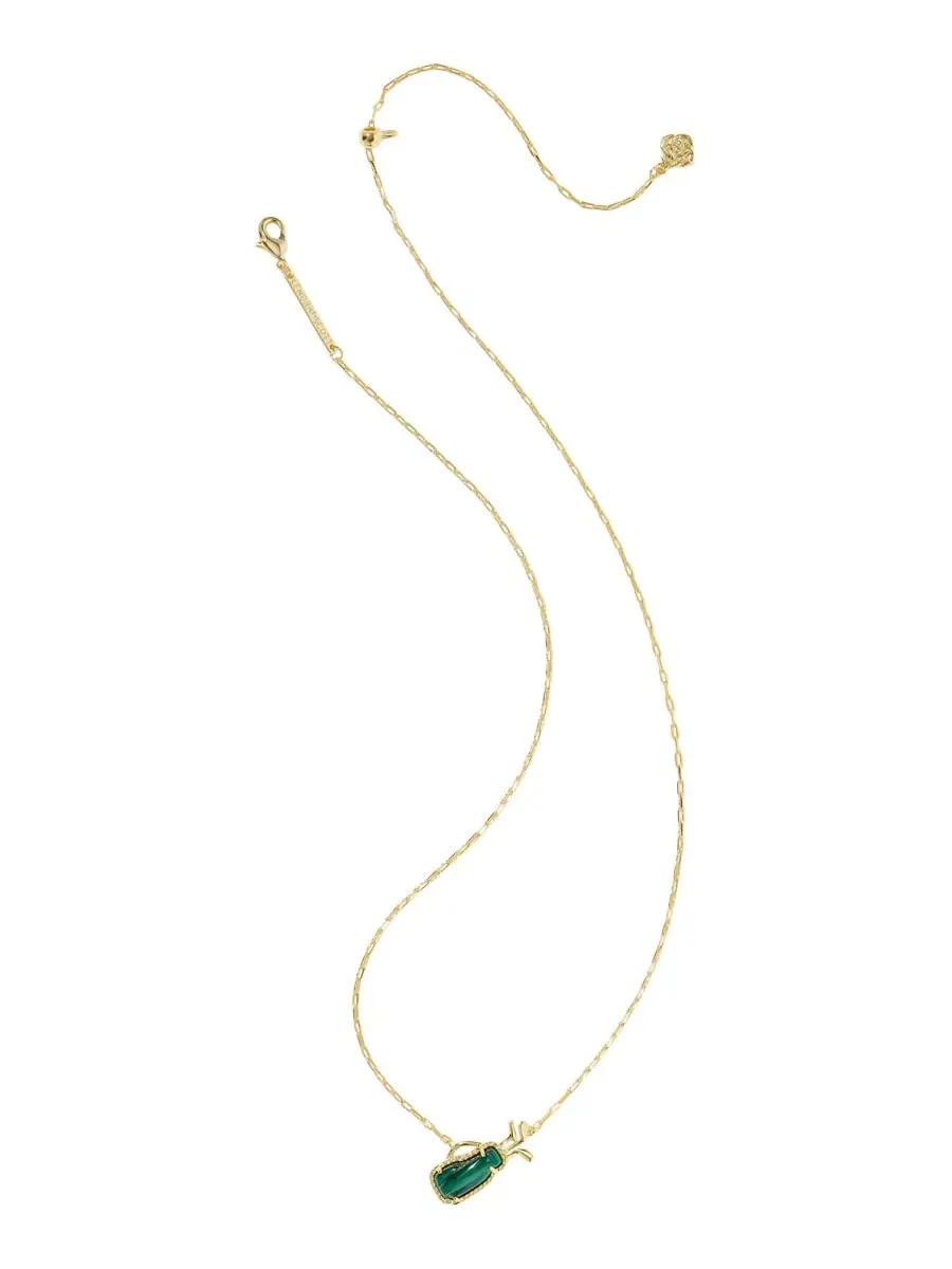 Подвеска с жемчугом и цепочкой 14k Gold-Plated Kendra Scott — изображение 2 из 4, оттенок зеленый