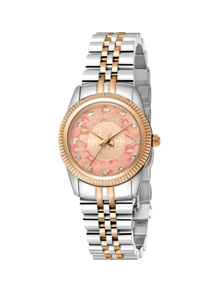 Женские часы Mini Quartz Stainless Steel Bracelet Watch Roberto Cavalli — серебристый