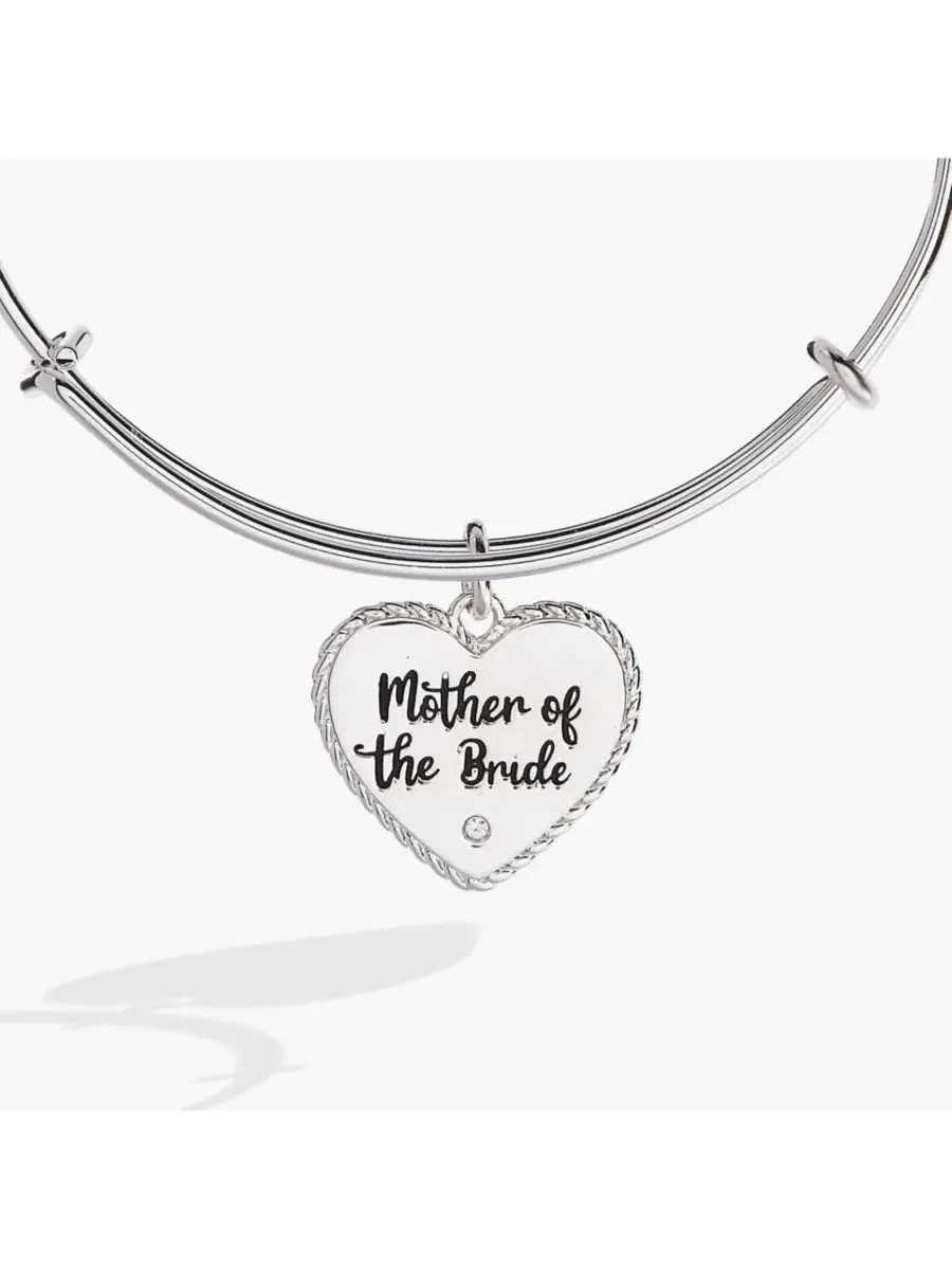 Браслет-манжета с сердцем Mother Of The Bride Alex and Ani — изображение 2 из 3, оттенок серебряный