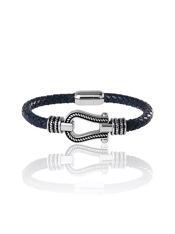 Браслет из темно-синего шнура в форме подковы Lucky Brand — изображение 1 из 4, оттенок темно-синий