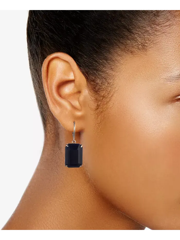 Серьги-капли из камня Lauren Ralph Lauren — изображение 2 из 3, оттенок черный