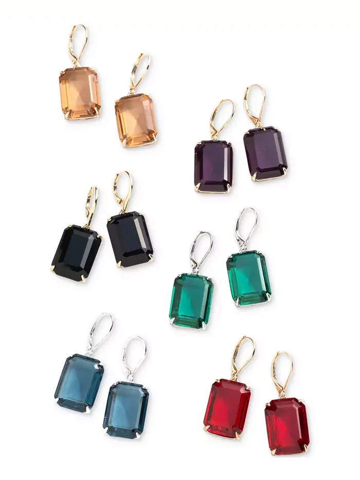 Серьги-капли из камня Lauren Ralph Lauren — изображение 3 из 3, оттенок золотистый