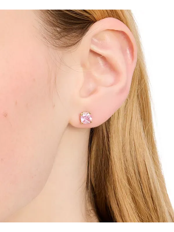 Квадратные серьги-гвоздики с цветными кубическими цирконами Kate Spade New York — изображение 3 из 4