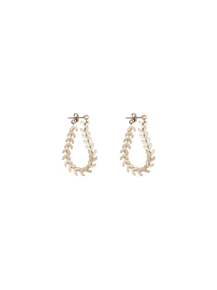 Серьги-подвески Elara Chevron: смелый, модный акцент Bearfruit Jewelry — изображение 3 из 3, оттенок коричневый