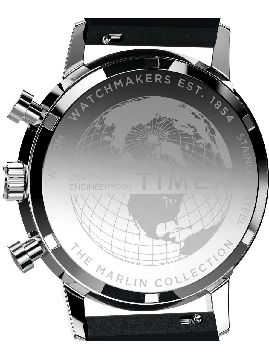Мужские кварцевые часы с хронографом, 40 мм Timex — изображение 5 из 6, оттенок черный