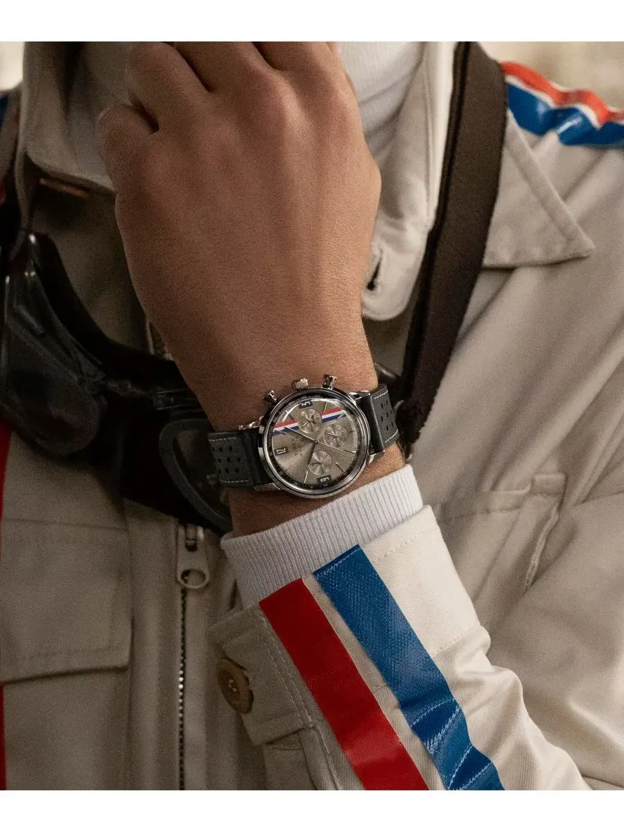 Мужские кварцевые часы с хронографом, 40 мм Timex — изображение 6 из 6, оттенок черный