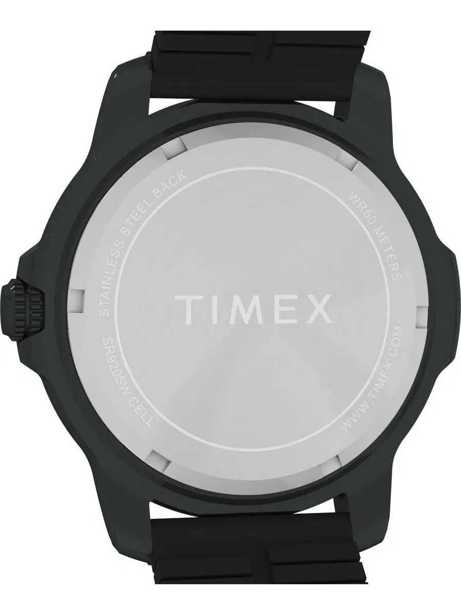 Мужские часы Timex Expedition Timber с черным циферблатом и силиконовым ремешком, 42 мм — изображение 4 из 5, оттенок черный