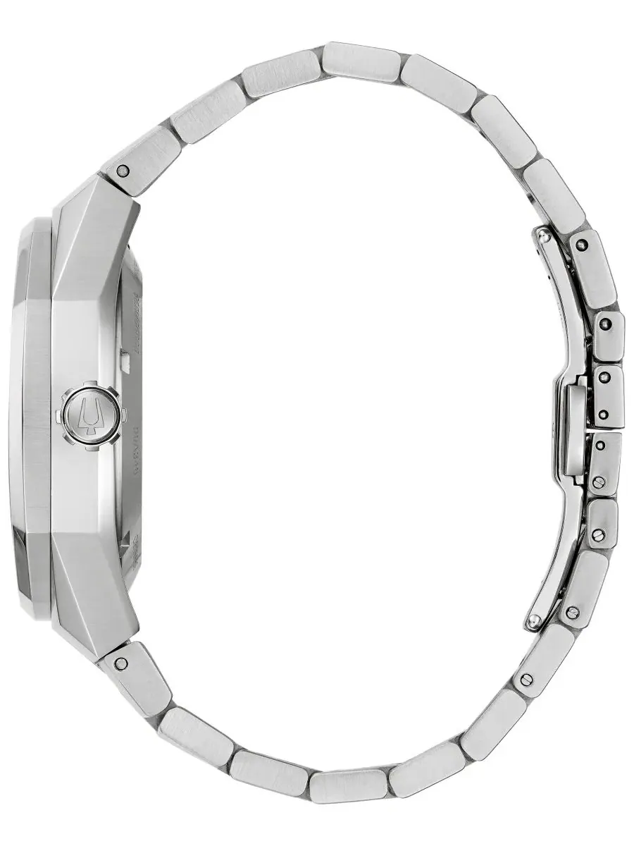 Мужские автоматические часы Marc Anthony Silver-Tone Stainless Steel Bracelet Watch 40.5mm Bulova — изображение 2 из 3
