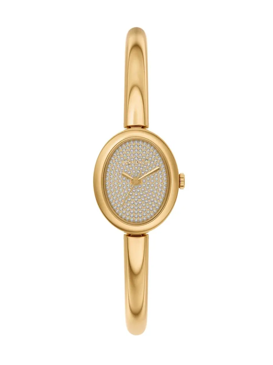 Женские часы Maude Three-Hand с позолоченным корпусом, 21 мм Michael Kors — изображение 1 из 9, оттенок золотистый