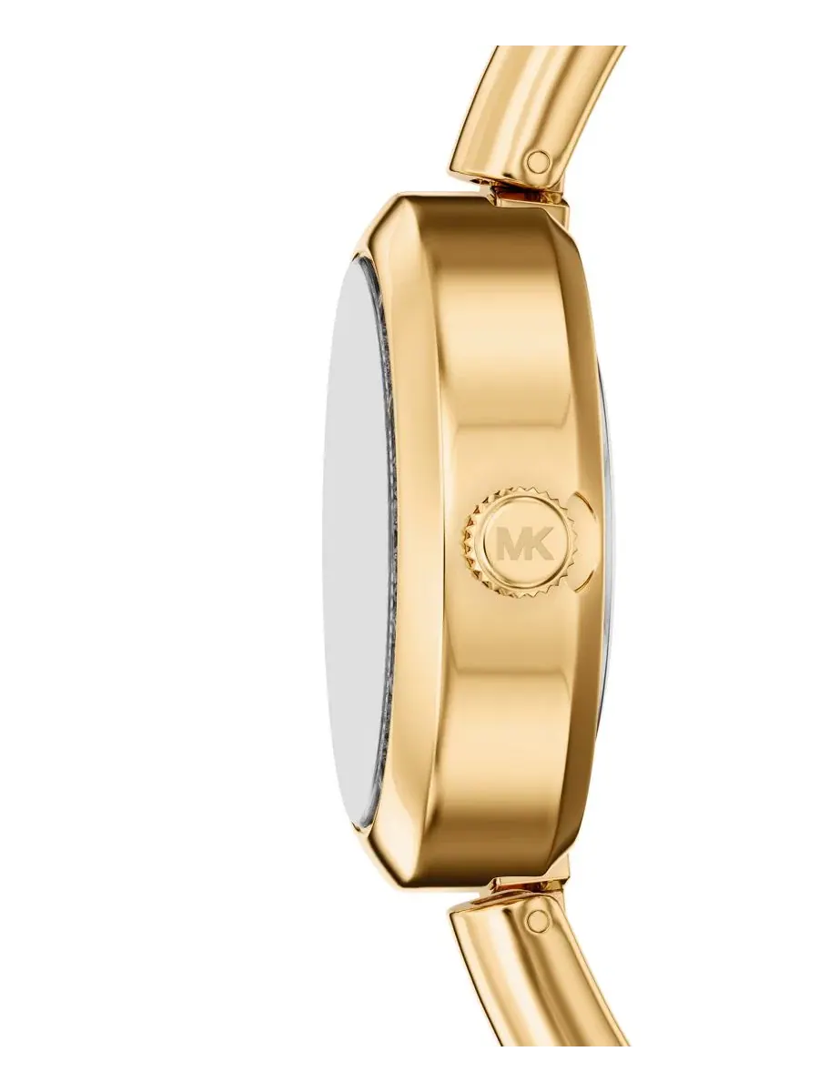 Женские часы Maude Three-Hand с позолоченным корпусом, 21 мм Michael Kors — изображение 3 из 9, оттенок золотистый