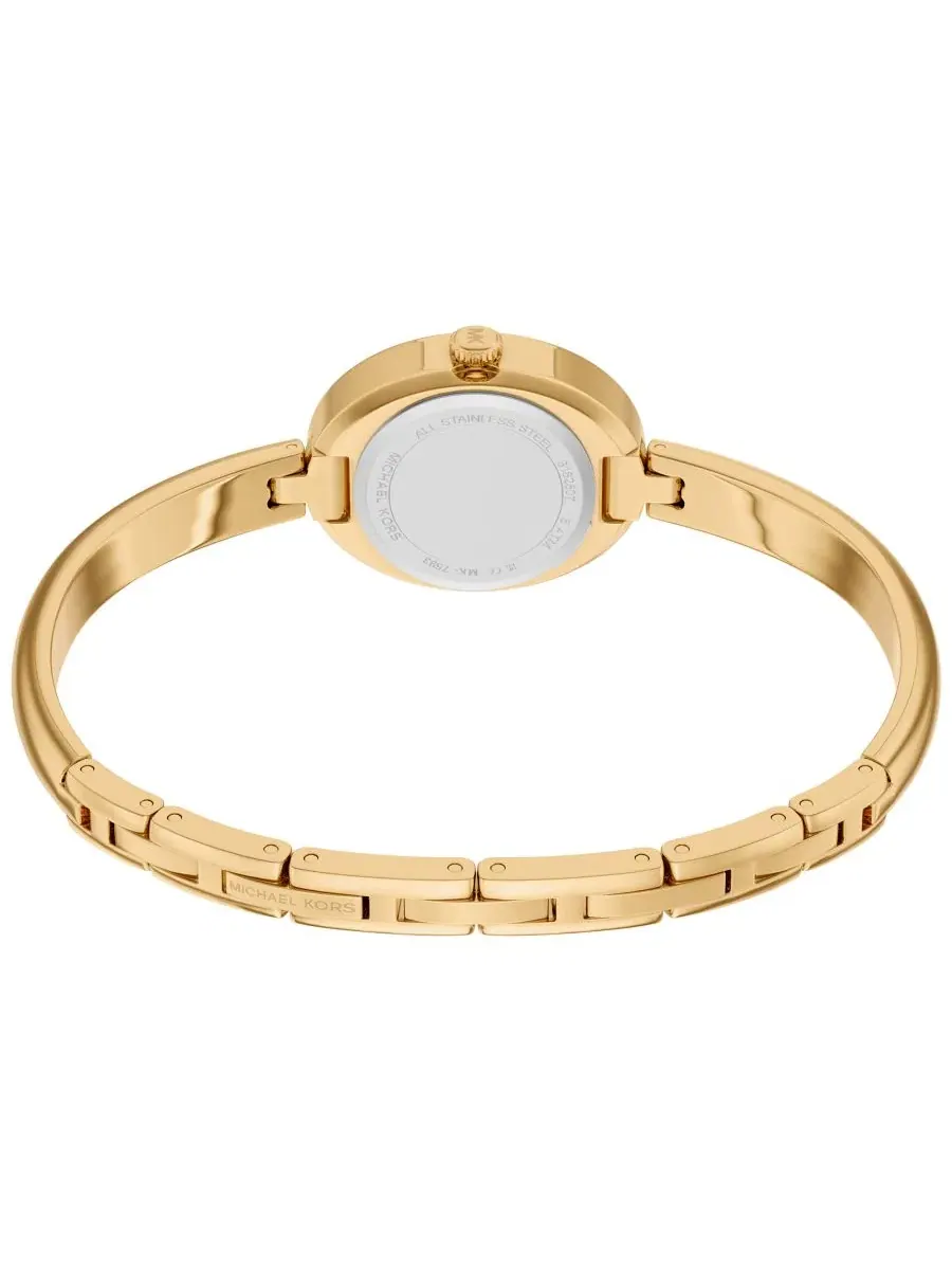 Женские часы Maude Three-Hand с позолоченным корпусом, 21 мм Michael Kors — изображение 5 из 9, оттенок золотистый