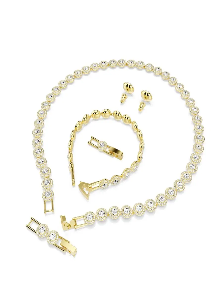 Комплект украшений с кристаллами Una Angelic Swarovski — изображение 5 из 11, оттенок золото