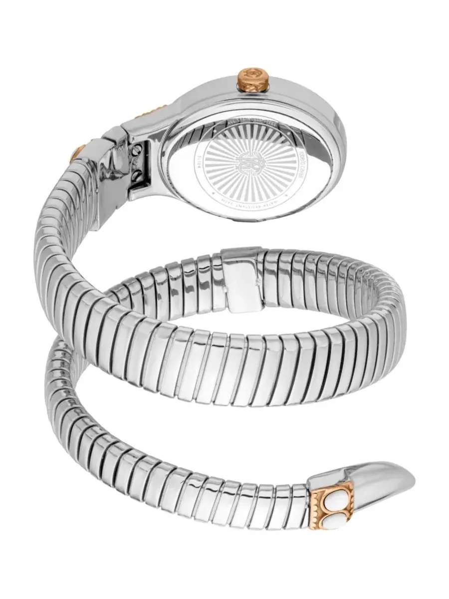 Женские часы Serpente Ornato Quartz Two Tone Stainless Steel Bracelet Watch Roberto Cavalli — изображение 2 из 3