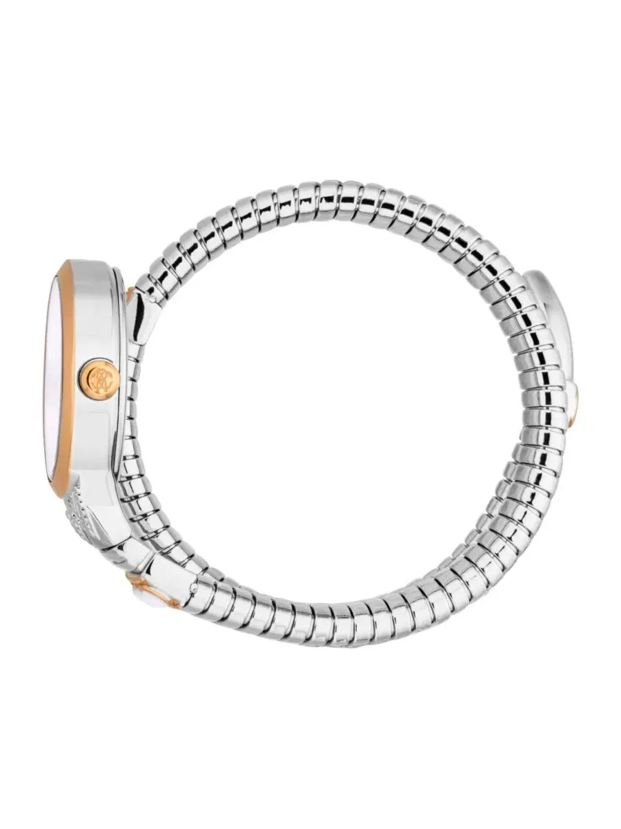 Женские часы Serpente Ornato Quartz Two Tone Stainless Steel Bracelet Watch Roberto Cavalli — изображение 3 из 3
