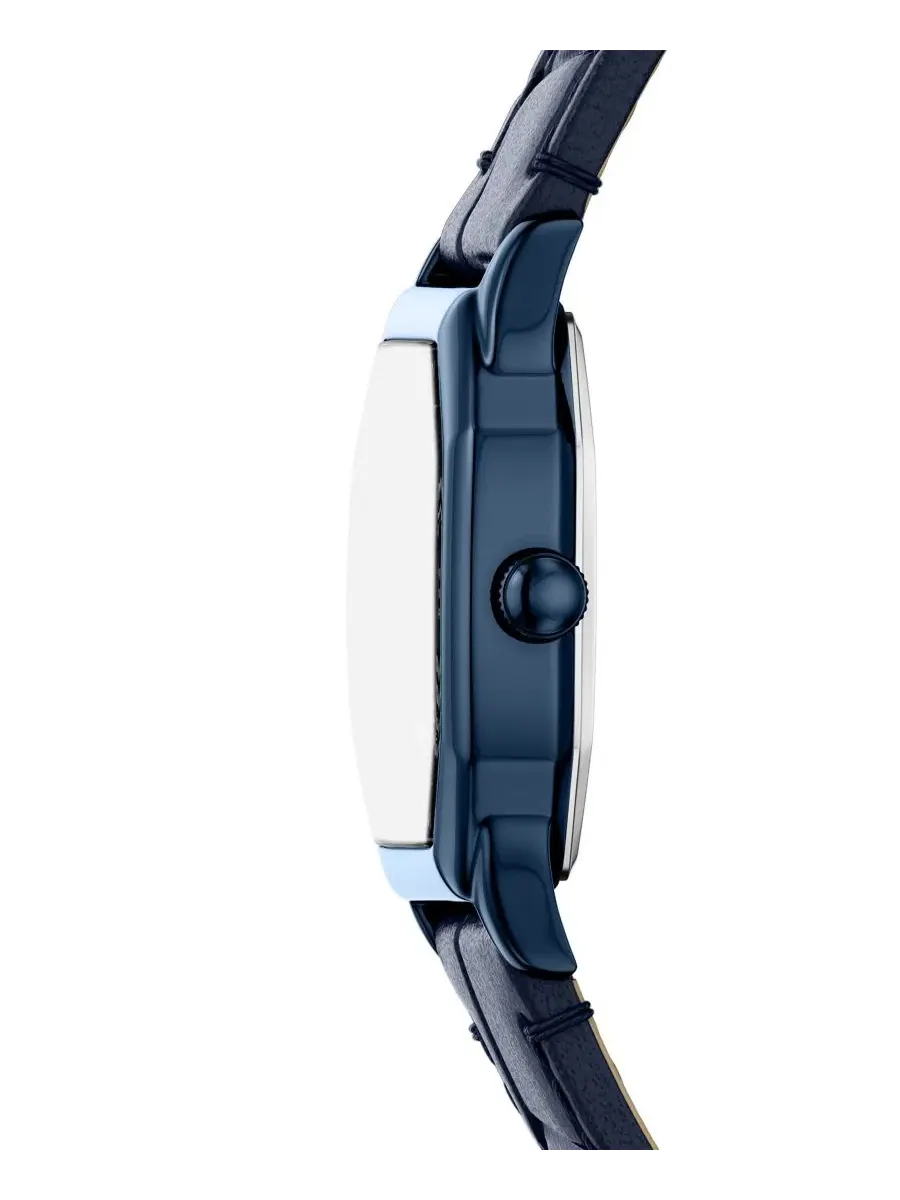 Женские часы Harlow Three-Hand с сатиновым синим циферблатом Fossil — изображение 3 из 8, оттенок синий