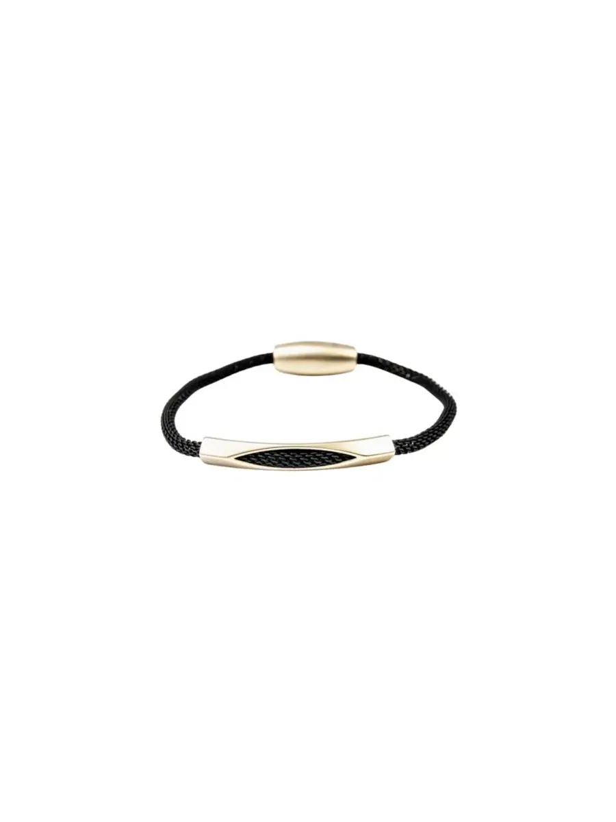 Браслет Mila Magnetic Bar с магнитной застежкой Bearfruit Jewelry — изображение 1 из 3, оттенок черный/золотистый