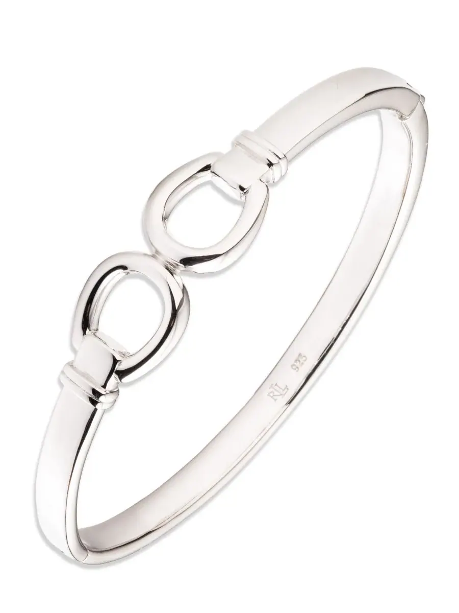 Браслет-цепочка Sterling Silver Horsebit Bangle Lauren Ralph Lauren — изображение 1 из 2, оттенок серебряный