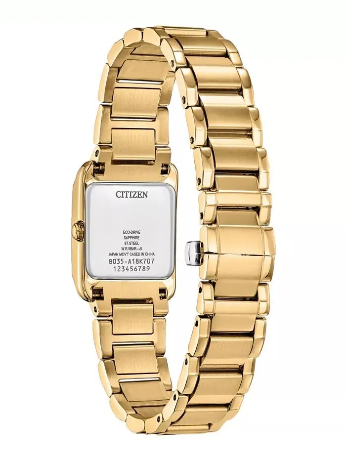 Женские часы Eco-Drive Bianca с золотистым браслетом из нержавеющей стали, 28 мм Citizen — изображение 2 из 8