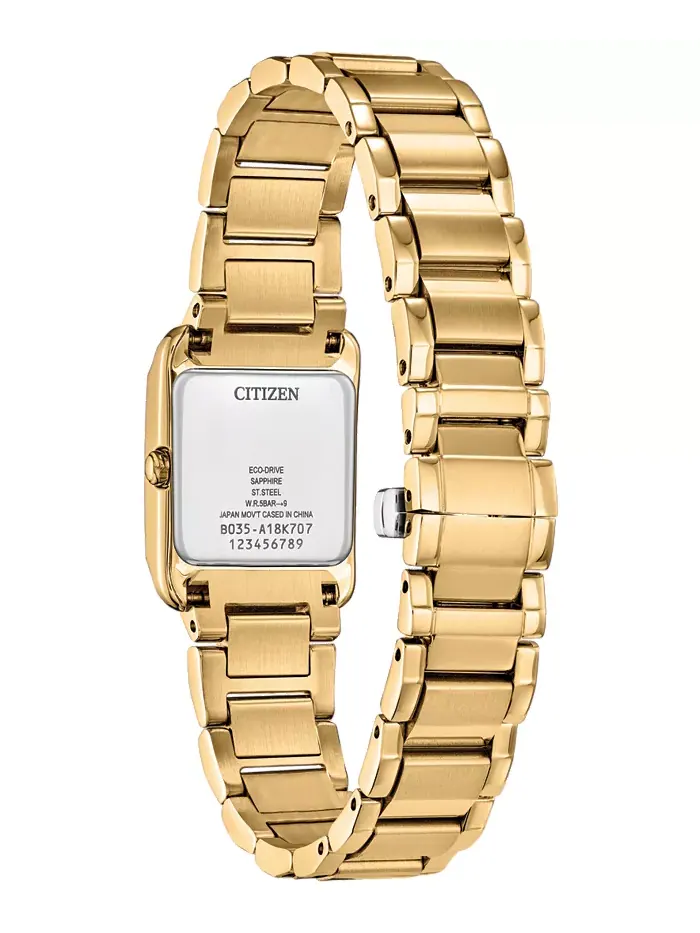 Женские часы Eco-Drive Bianca с браслетом из нержавеющей стали золотого тона, 28 мм Citizen — изображение 2 из 8