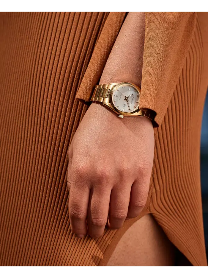Женские часы Eco-Drive Sport Luxury с бриллиантовыми вставками — изображение 4 из 6, оттенок золотистый