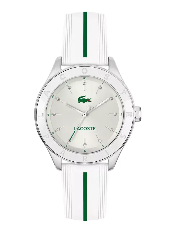 Женские часы Billie White с силиконовым ремешком, 36 мм Lacoste — изображение 1 из 4, оттенок белый