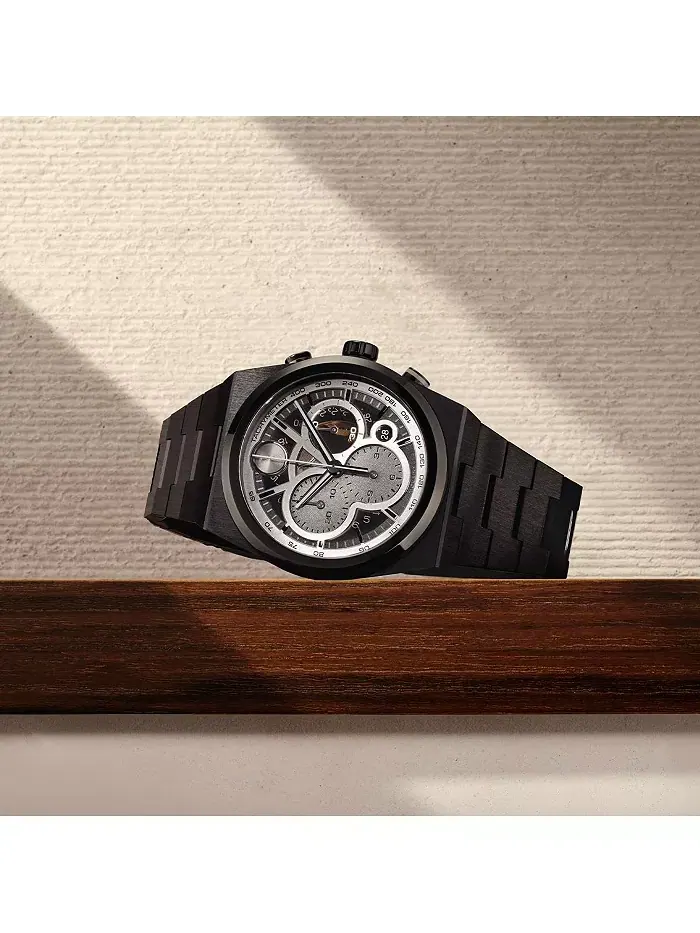 Мужские часы Bold Quest Swiss Quartz Chrono с ионным покрытием, черная сталь, 40 мм Movado — изображение 6 из 6