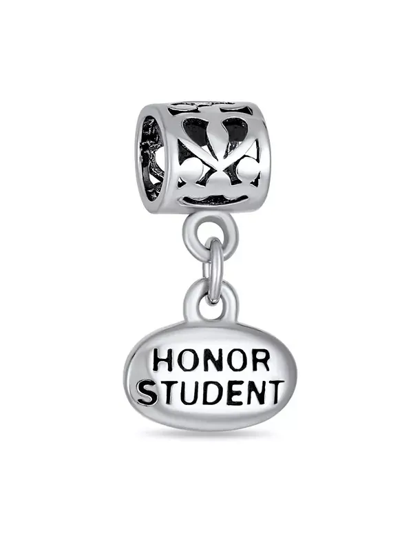 Европейский браслет с подвеской-подвеской Graduate из стерлингового серебра Bling Jewelry — изображение 1 из 4