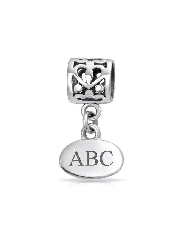 Европейский браслет с подвеской-подвеской Graduate из стерлингового серебра Bling Jewelry — изображение 4 из 4