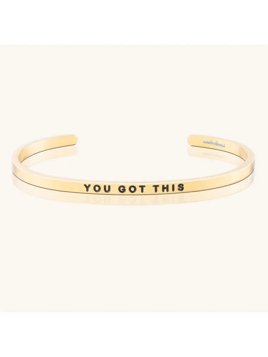 Браслеты You Got This Mantra, желтое золото/оригинал — изображение 1 из 4, оттенок желтый золотистый
