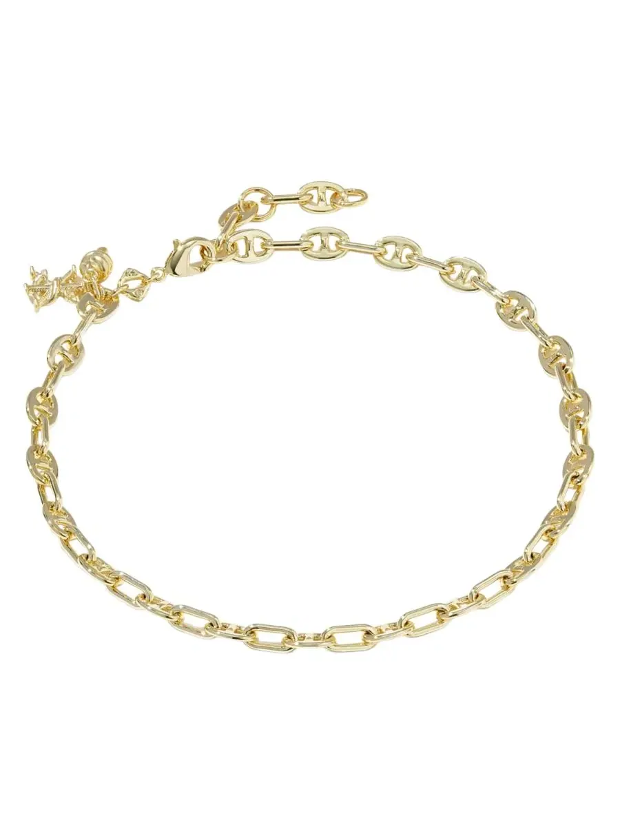 Браслет на лодыжку «Паркер с узлом», покрытый 14-каратным золотом Kendra Scott — изображение 1 из 3