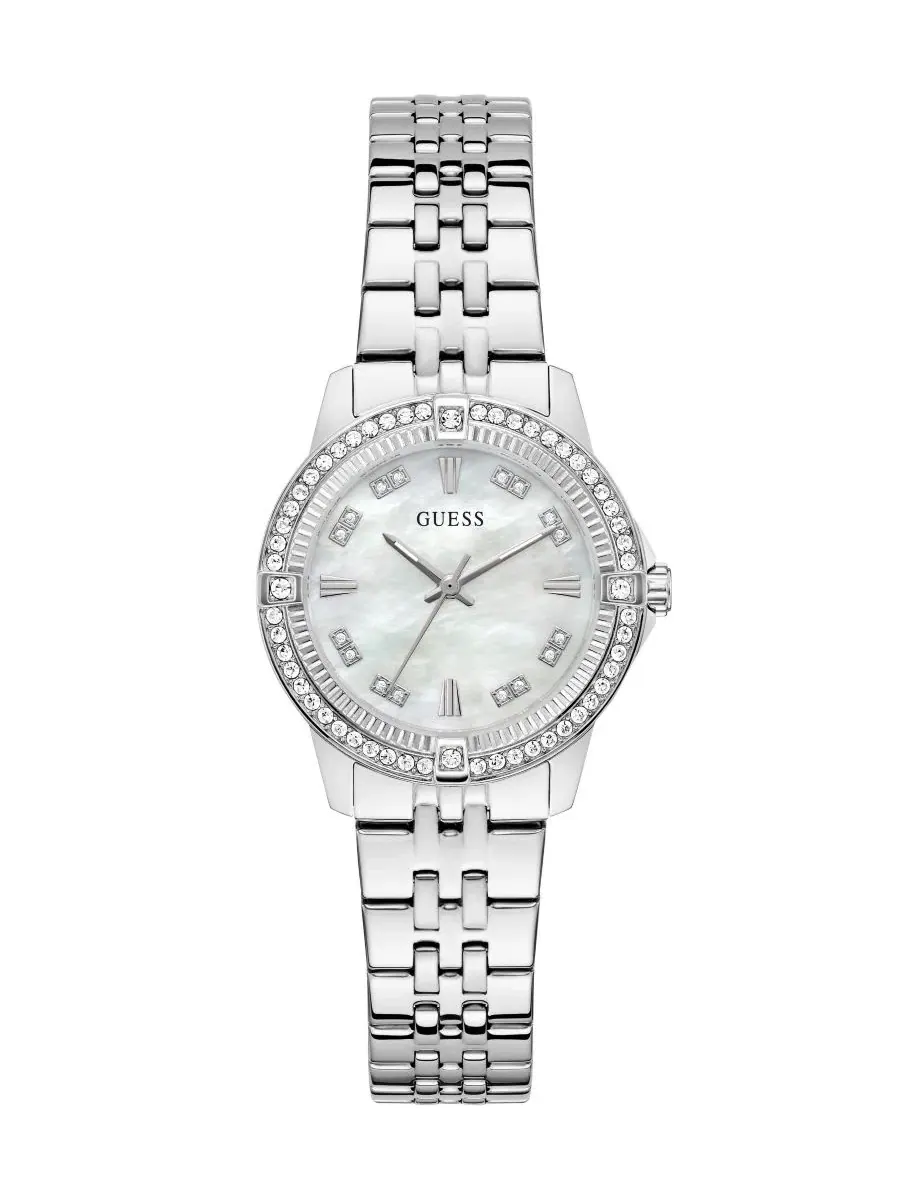 Женские наручные часы с браслетом из стали, 32 мм, модель Glitz GUESS