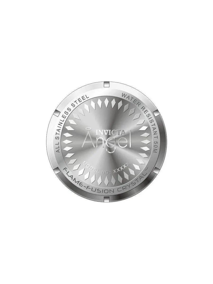 Женские часы Angel Quartz Chronograph, 38 мм Invicta — изображение 3 из 3, оттенок серебряный