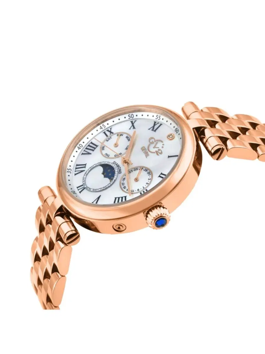 Женские часы Florence Swiss Quartz Diamond IP Stainless Steel Bracelet Watch GV2 by Gevril — изображение 2 из 3