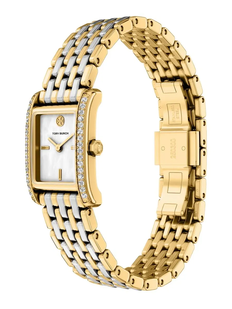 Женские часы The Eleanor Small Quartz Two-Hand Two-Tone Stainless-Steel Tory Burch — изображение 6 из 7, оттенок мульти