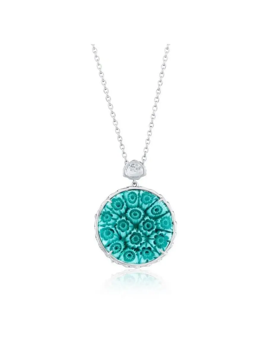 Кулон-подвеска в виде морского конька с муранским стеклом, модель Seahorse Necklace Simona — изображение 2 из 4