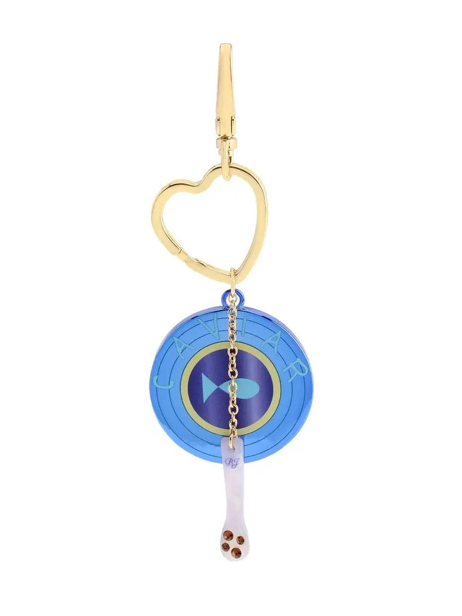 Подвеска с сердцем и икрой Faux-Stone Caviar Charms Betsey Johnson — изображение 1 из 4, оттенок золотистый/синий